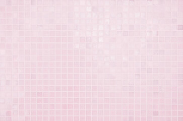 Pink tile wall chequered background bathroom floor texture. Ceramic wall and floor tiles mosaic background in bathroom. Design geometric mosaic texture for the decoration Simple seamless pattern.