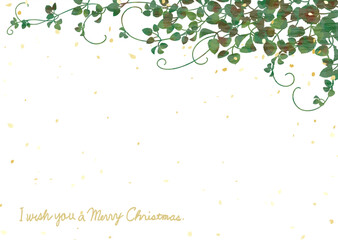 シックなつる植物の背景ベクターイラスト