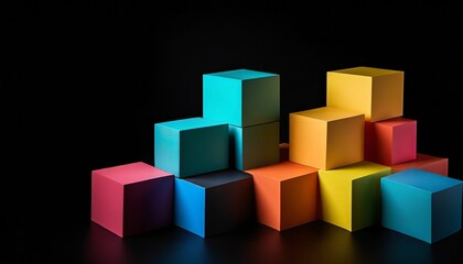 Obraz premium abstract background with squares