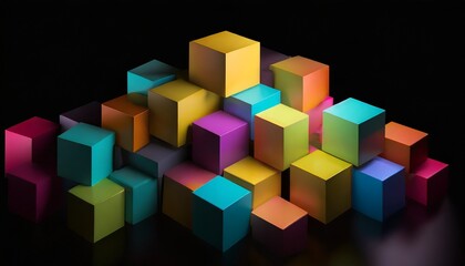 Obraz premium abstract background with squares