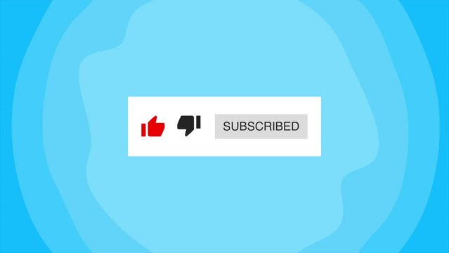 Animated Youtube intro outro subscribe like comment call to action bell icon