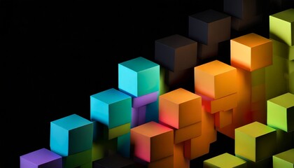 Obraz premium abstract background with squares