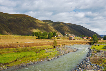 Natural beauty of forests and mountains in the Xizang Plateau of China