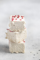 zefir, zephyr, sweet homemade marshmallows 