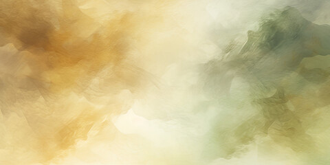 Green beige olive colored water colour background ambient backdrop, generated ai 