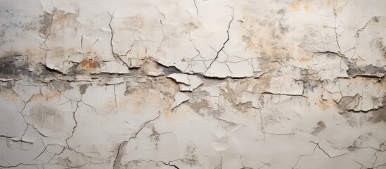 Naklejka premium Aged fractured wall artistic backdrop