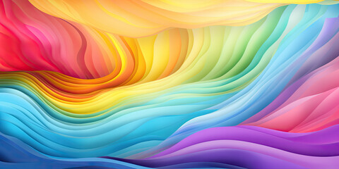 Graphic design multi coloured background backdrop illustration wide vibrant colors, generated ai