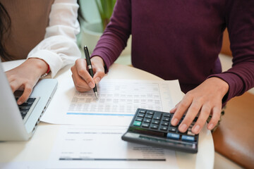 Business People brainstorming Meeting Design Ideas to share idea professional investor start up project business brainstorming planning in office