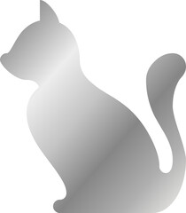 Silver Cat Icon