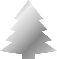Silver Christmas-Tree Icon