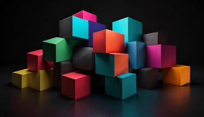 Obraz premium abstract background with squares