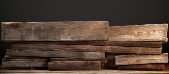 aged wooden planks that were folded