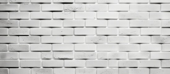 Detailed perspective of a white brick wall as a backdrop