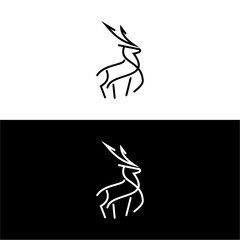 deer line logo icon
