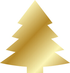 Gold Christmas-Tree Icon