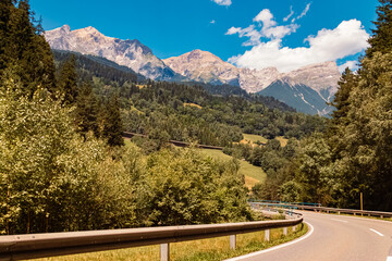 Alpine summer view near Pians, Landeck, Tyrol, Austria