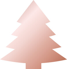 Rose Gold Christmas-Tree Icon