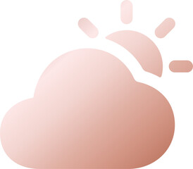 Rose Gold Weather Icon