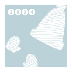 winter card. For invitation, flyer, poster, card, banner, brochure, post in social networks, advertising.