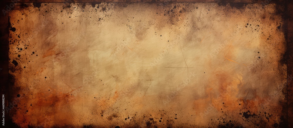Poster textured dots and a frame with a worn look