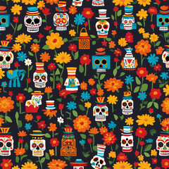 Fototapeta premium day of the dead, dia de los muertos