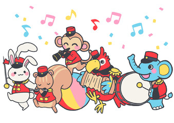 どうぶつ達のパレード