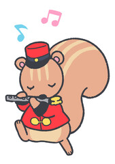 マーチングのリス