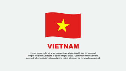 Vietnam Flag Abstract Background Design Template. Vietnam Independence Day Banner Social Media Vector Illustration. Vietnam Background