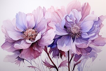Obraz premium flowers on white