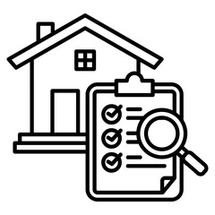 Obraz premium Home Inspection Icon