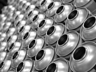 empty aerosol cans being manufactured in UK aerosol factory