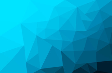 Triangle blue abstract low poly high-quality mosaic illustration background 