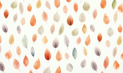 watercolor background, texture, pattern, leaves pastel colors