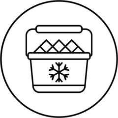 Fototapeta na wymiar Ice bucket Icon