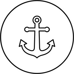 Fototapeta premium Anchor Icon