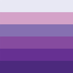 Six different type of purple color shades vector template