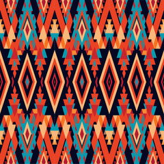 Ethnic boho seamless pattern. Tribal pattern. Folk motif. Textile rapport.