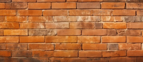 Blend of orange and metallic bronze brick walls