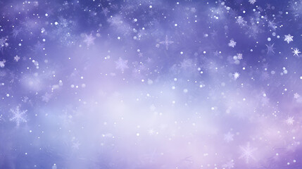 Obraz premium Capture the serene magic of twilight with a snowflakes background as a soft, violet sky serves as a canvas for falling snowflakes, each with its own unique design.