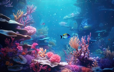 Fototapeta na wymiar Vibrant Coral Reefs Underwater Wonderland