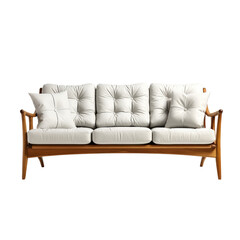 Modern sofa on pure white background - 1
