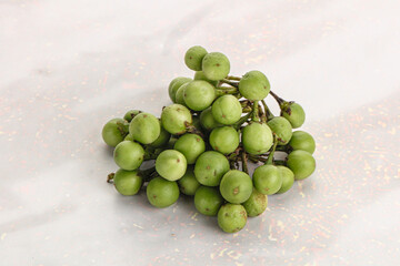 Raw ripe wild pea eggplant