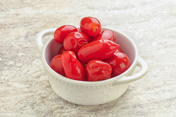 Marinated red tomato - pickled vitamins