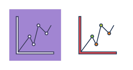 Statistical Graph Vector Icon