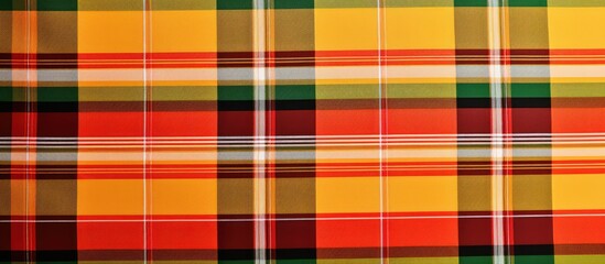 Multicolored plaid design