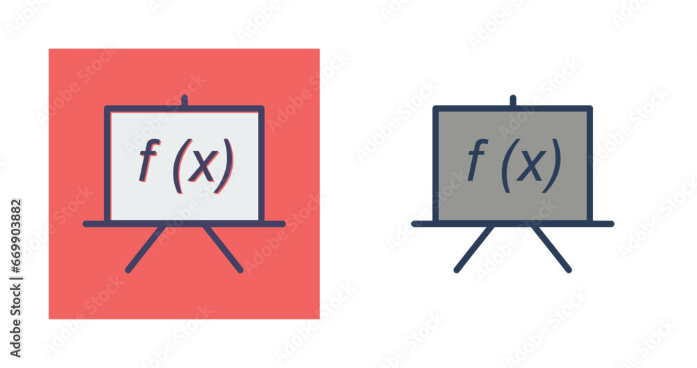 Poster formula vector icon