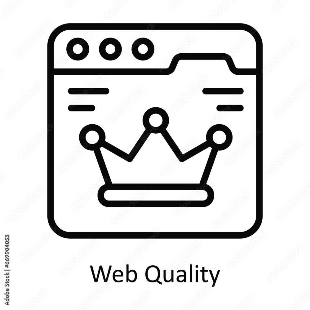Poster web quality vector outline design illustration. symbol on white background eps 10 file
