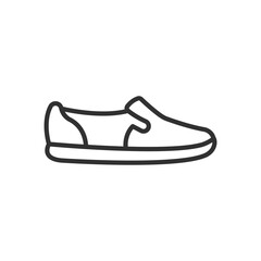 Keds, linear icon. Line with editable stroke