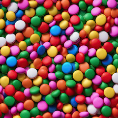 Obraz premium pattern of multi-colored tablets - candies