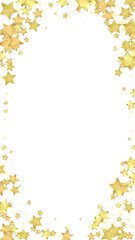 Magic stars vector overlay.  Gold stars scattered